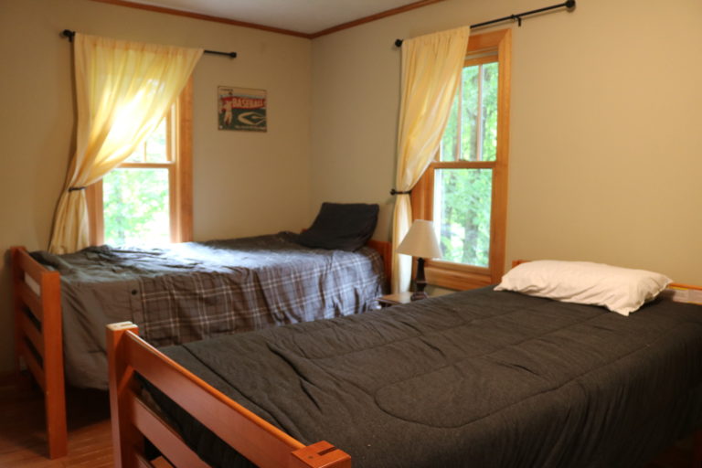 Upstairs bedroom in the Mitchell House